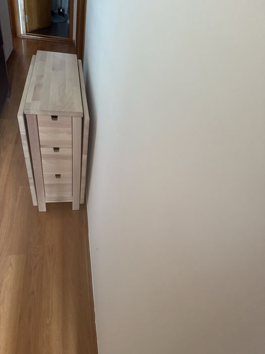 IKEA NORDEN Mesa Extensível Dobrável c/ 3 Gavetas