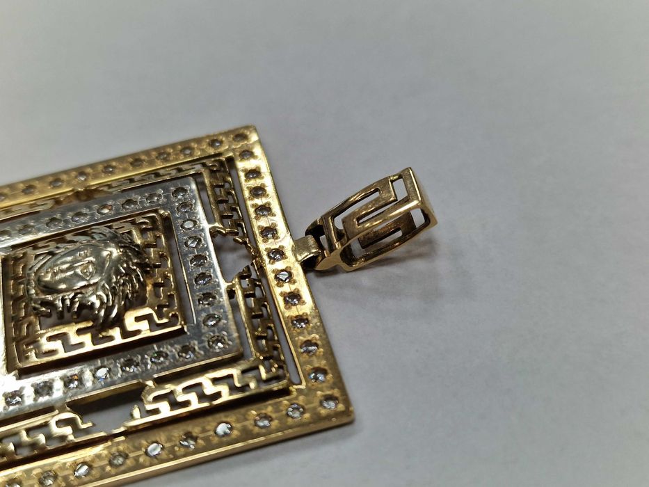 Złoty wisiorek damski/ 585/ 21.34 gram/ OGROMNY/ praca ręczna