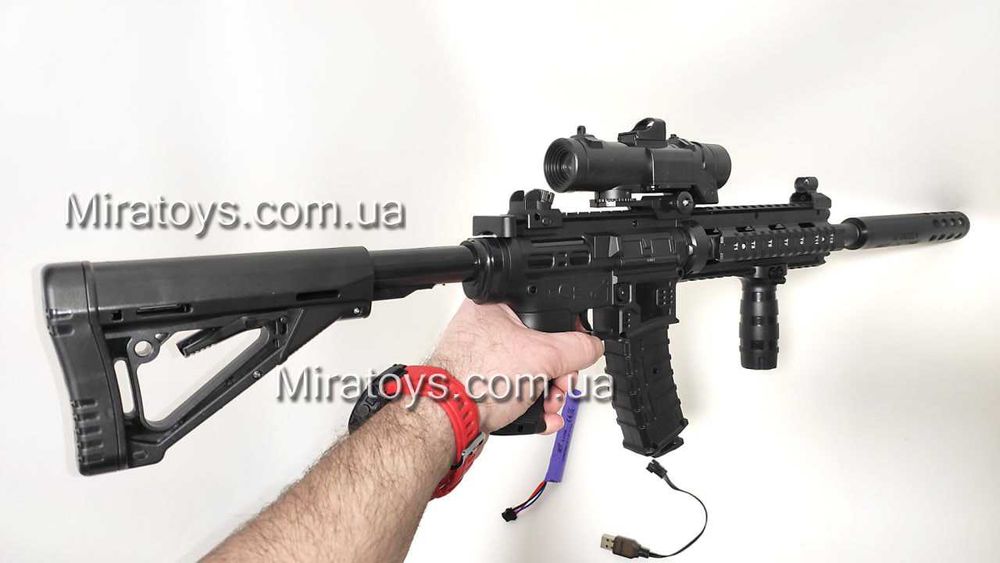 Дитячий автомат на Орбіз М416 Pro Black Edition 7.4V, 82 см, Оптимал