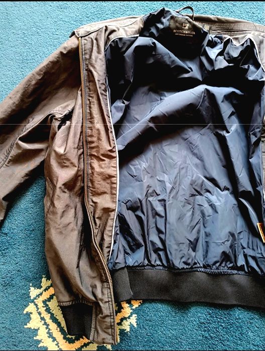 Kurtka Męska Bomberka Scotch & Soda - Kolor Grafit , Rozmiar M Jak NOWA