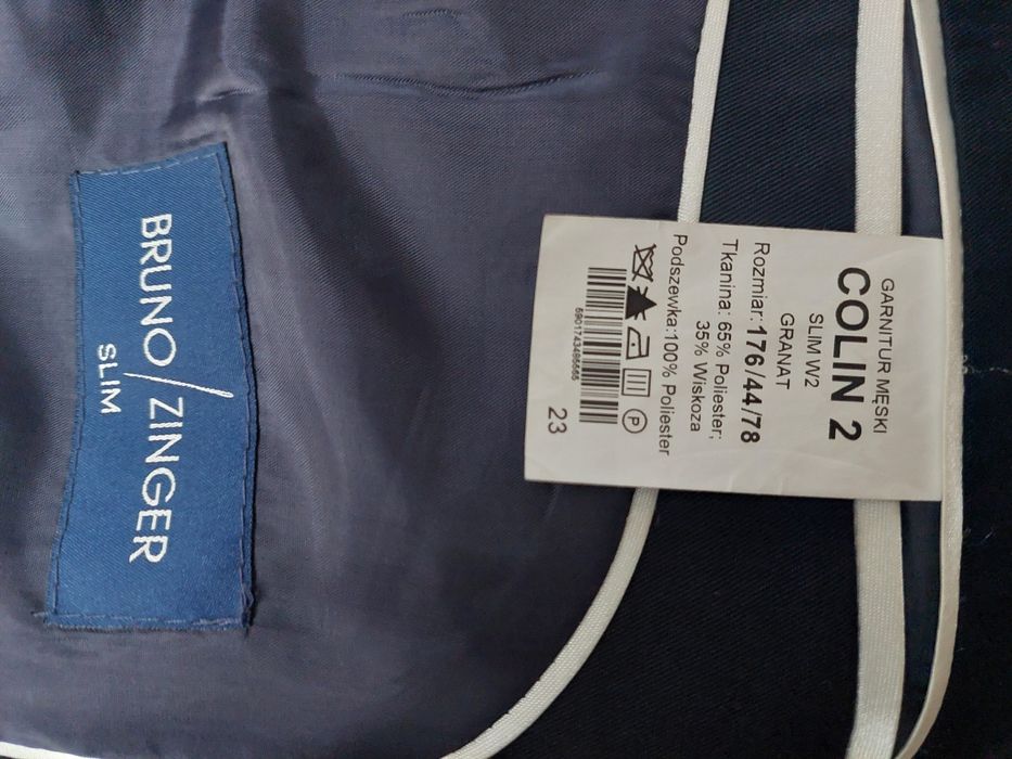 Garnitur komplet Bruno Zinger/Kubenz, koszula i buty Stan bardzo dobry