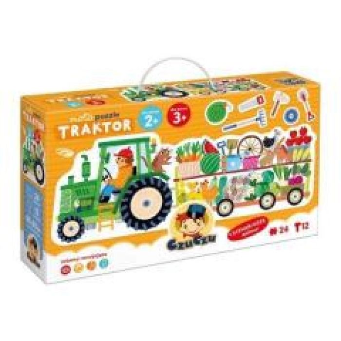 CzuCzu Moto puzzle Traktor 2+ pudełko,340x200 mm