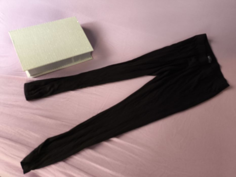 Czarne bawełniane spodnie getry legginsy esmara 40 42 stan bdb
