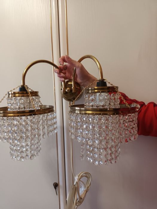 Бра хрустальная Чехия 2 лампочки