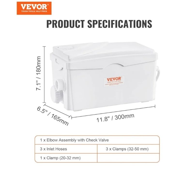 Bomba de esgoto utilitária de 350 W, caudal de 6000 L/h