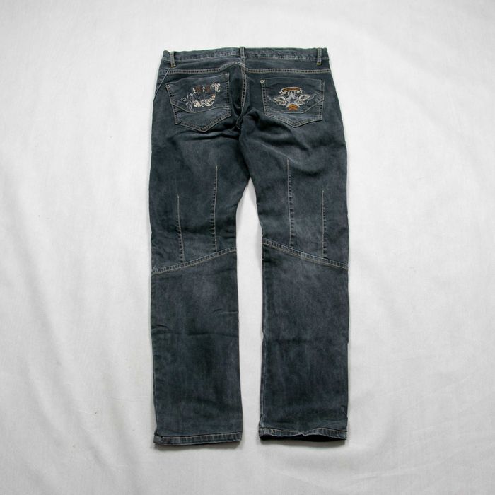 Spodnie jeansowe Bar Magic of Denim M niski stan drip