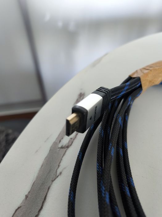 Kabel HDMI 1,4 płaski w oplocie długość 5 m