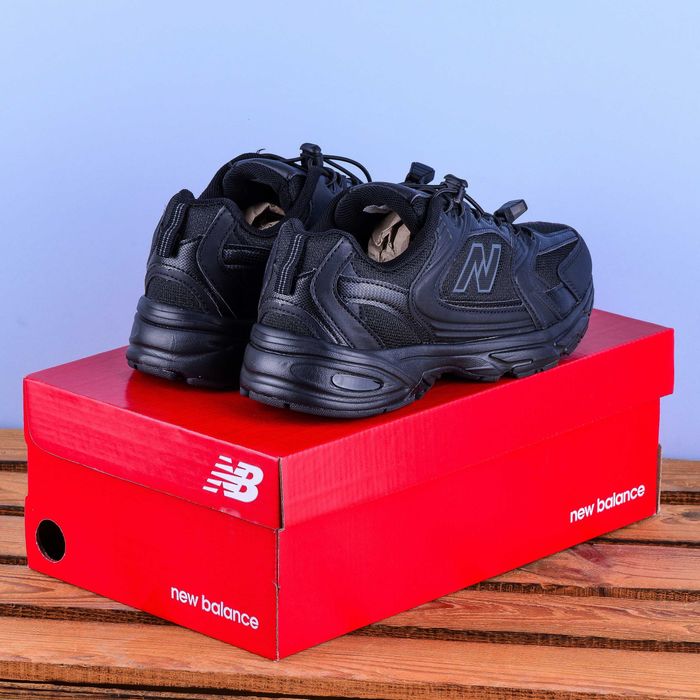 (2203) Термо осінь-зима кросівки у сти лі New Balance 530 чорні (36-41) нб ню беленс NB