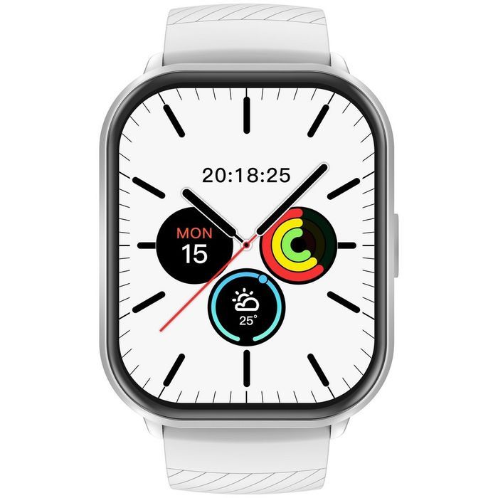 Smartwatch Gravity Srebrny Pasek + Bransoleta GT43-2