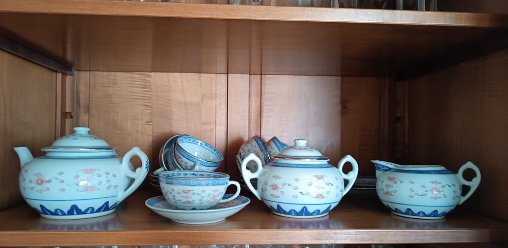 Serviço de chá bago de arroz