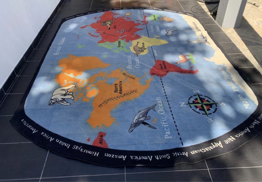 Tapete do mapa do mundo