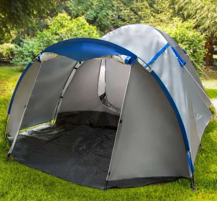 Namiot Turystyczny 4 Osobowy Rodzinny Kempingowy Wodoodporny Campela