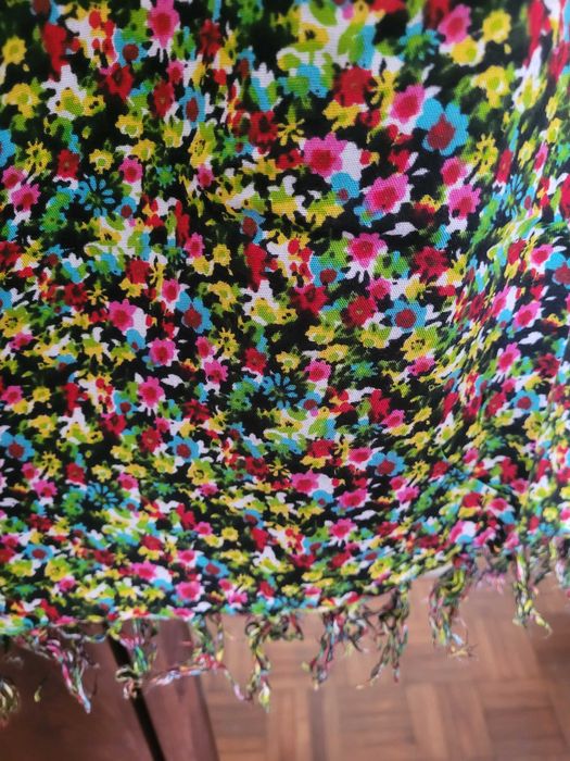 Echarpe estampada em algodão