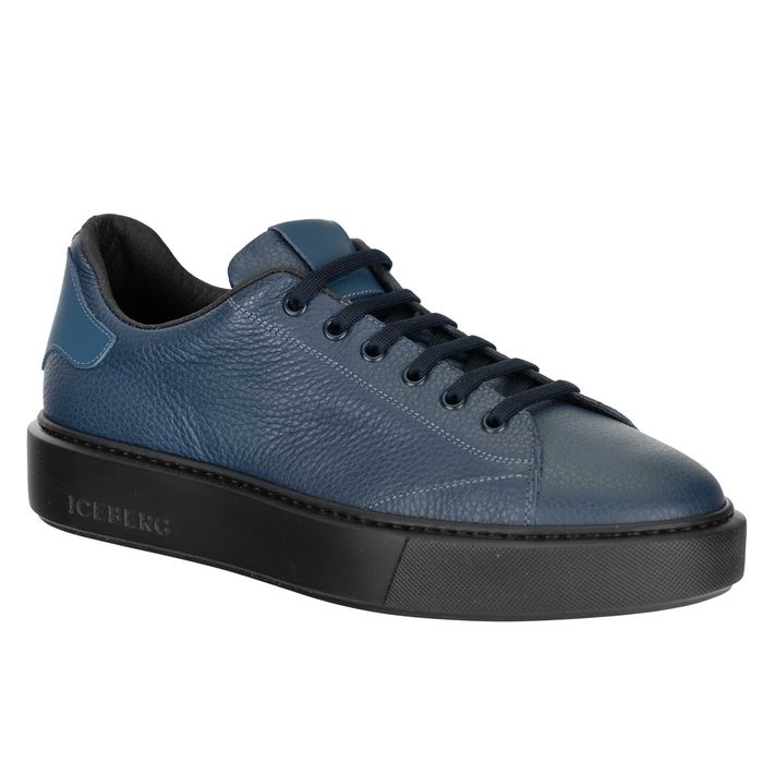 ICEBERG markowe włoskie sneakersy NOWOŚĆ BLUE