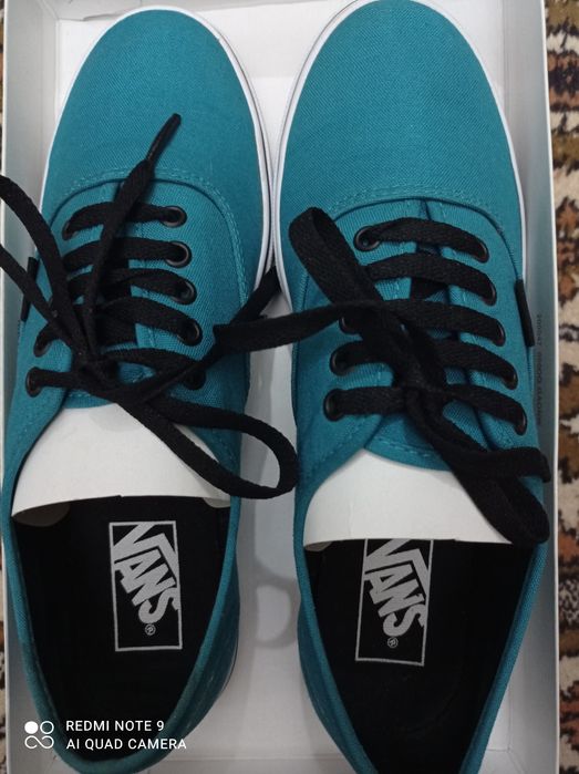 Кеди Vans, текстиль, бірюзовий колір, розмір 39.