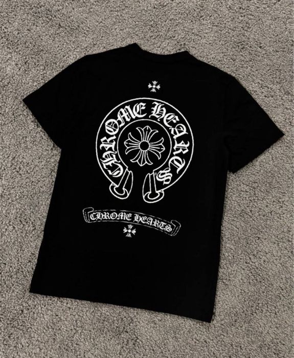 Футболка чорна/чоловіча/хром хартс/chrome hearts/Hrome Hearts/ХРОМ