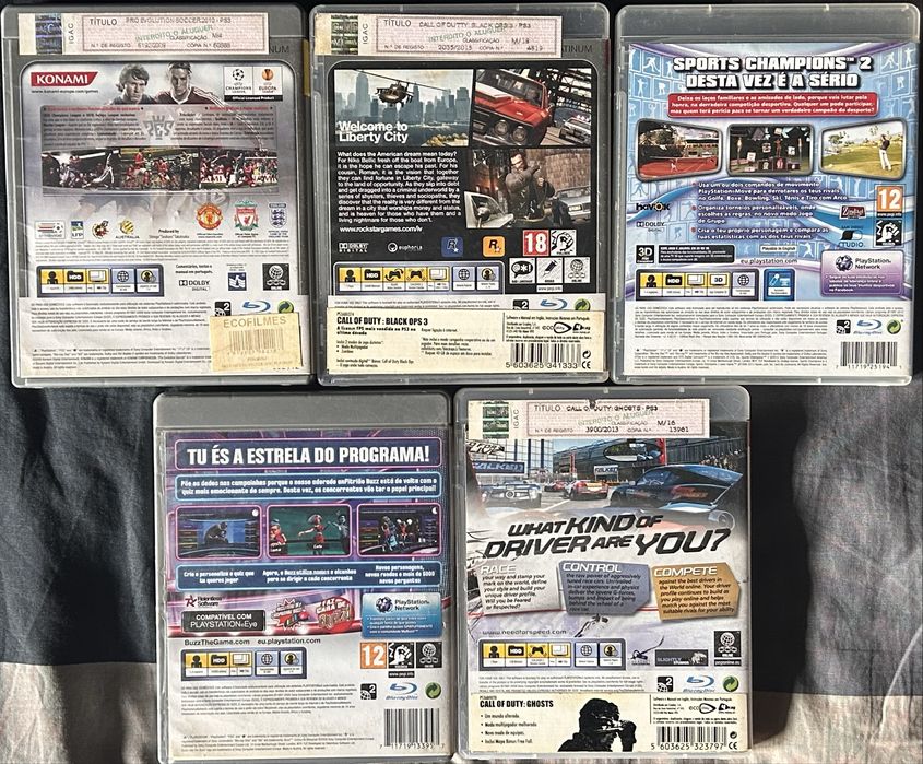 Coleção de Jogos PS3 - Venda Individual ou Conjunto