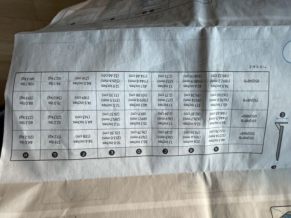 Noga podstawa do telewizor samsung nowa od telewizora 65 cali neo Qule