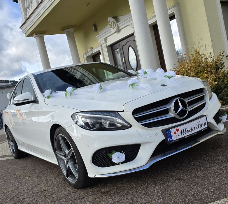 Biały Mercedes do ślubu 350 zł