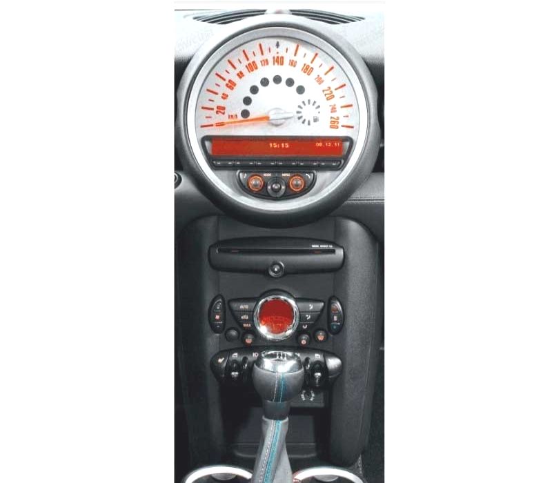 MOLDURA ADAPTADOR PRETO PARA RADIO 1-DIN Y 2-DIN PARA MINI HATCH II CABRIO II CLUBMAN CLUBVAN COUPE ROADSTER