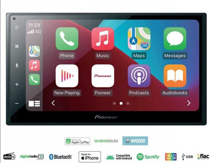 Pioneer ‎SPH-DA160DAB Radio Double DIN CarPlay Android Auto 6.7" 4x50W