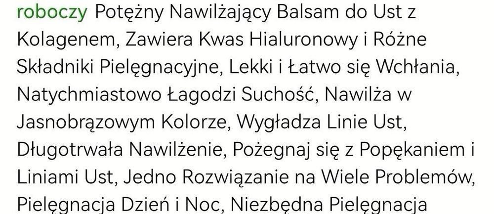 Coś Wspaniałego! Nowa formuła Kolagenu w Analizie do ust.Promocja