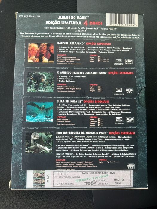 Jurassic Park (Edição Limitada 4DVD)