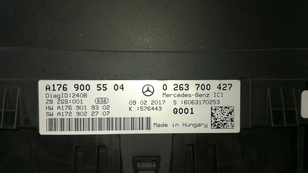 QUADRANTE MERCEDES-BENZ CLASSE A 2017