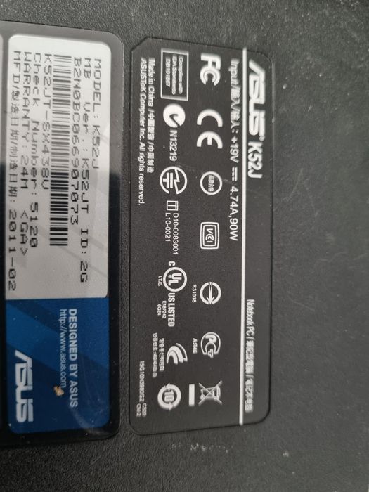 Laptop Asus k52J