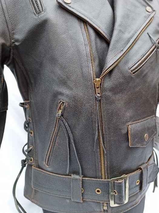 Nowość ! Motocyklowa Ramoneska logo Silnika V-ka LASEROWO wypalone !