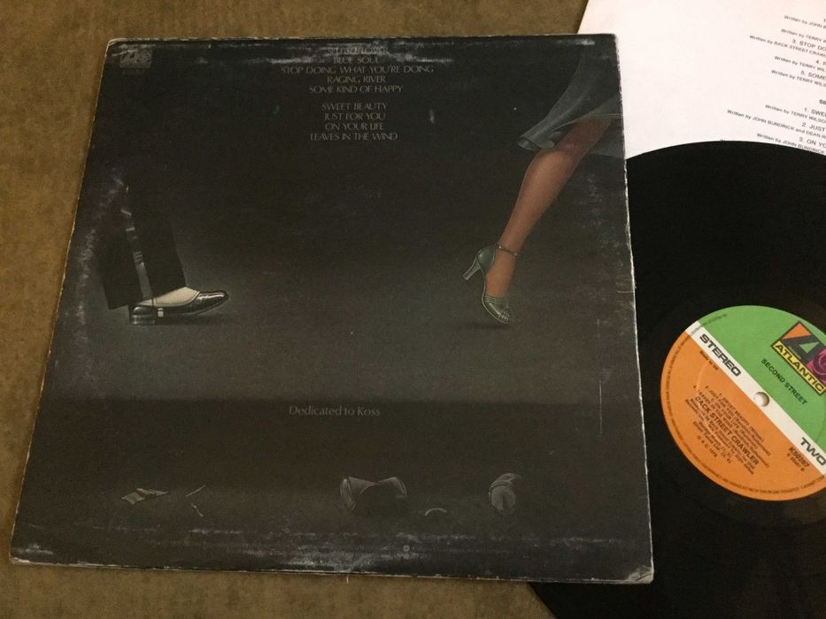 Back Street Crawler ‎– 2nd Street LP UK 1976r. Atlantic winyl ROCK