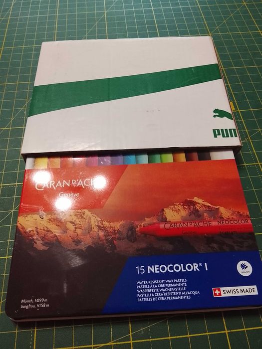 Пастель воскова водостійка Caran d'Ache Neocolor l Набір 15 штук