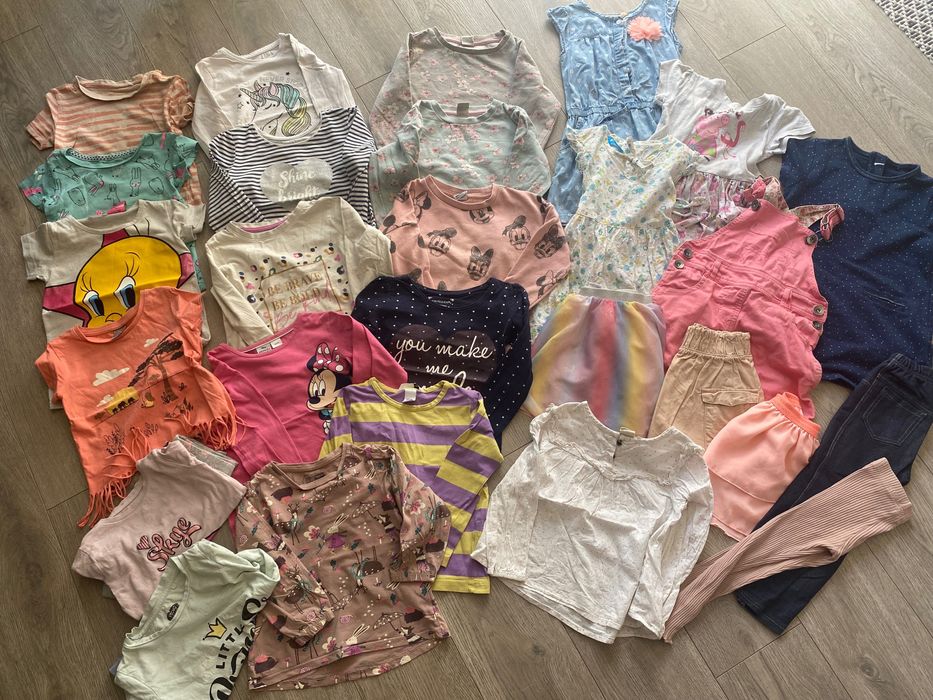 Paka ciuchów dla dziewczynki rozmiar 104