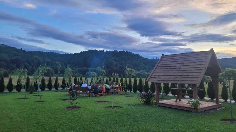 domki całoroczne Sylwester Bieszczady bania jacuzzi noclegi Solina