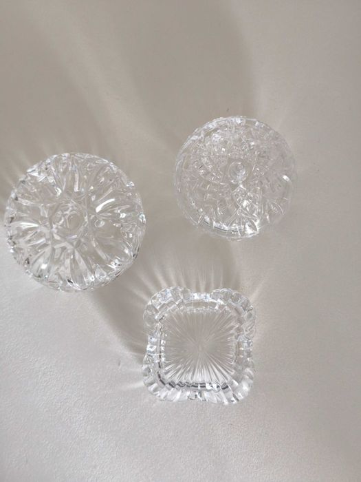 Conjunto de 3 guarda joias em cristal D'Arques
