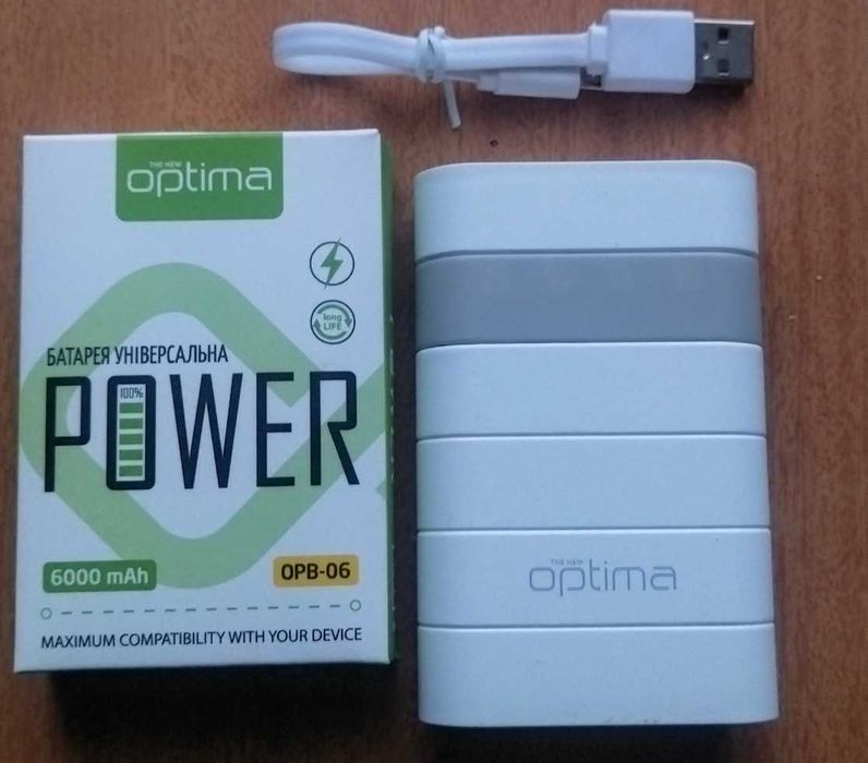 Повербанк  Optima OPB-06 6000mAh