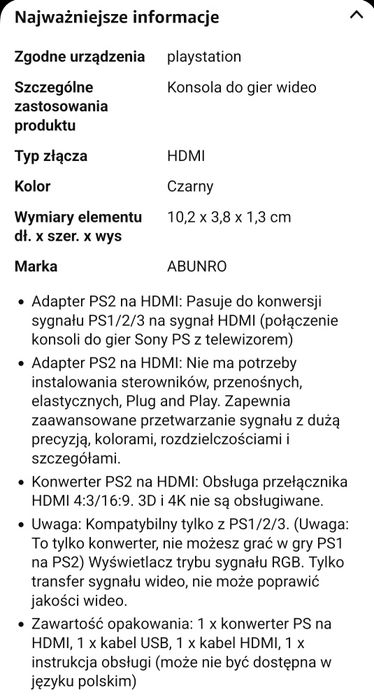 pS 1 PS2 to HDMI Converter