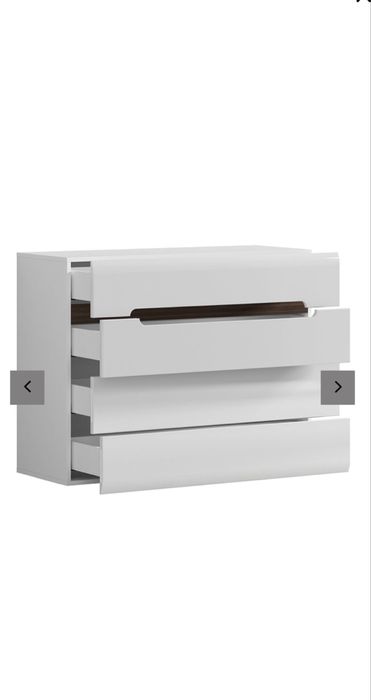 Piękna Komoda Azteca Black Red White