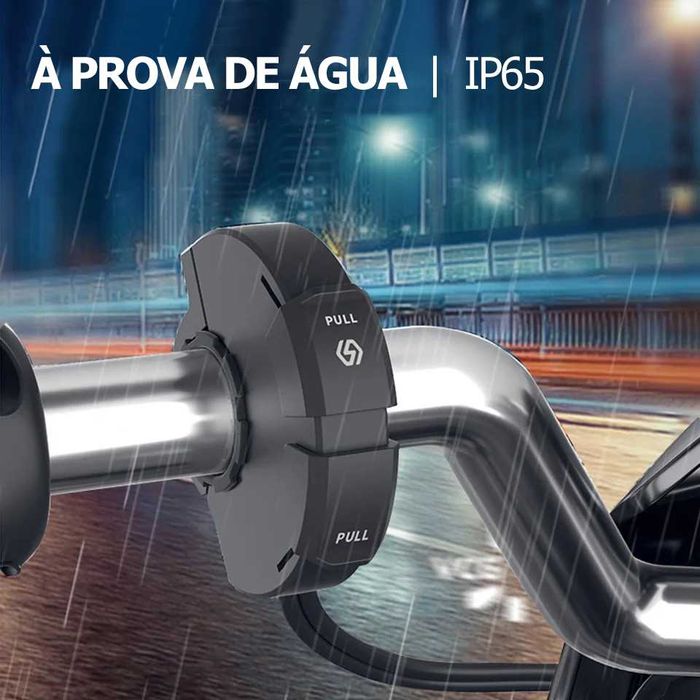 Carregador USB Duplo para Moto 30W USB-C + 18W USB-A