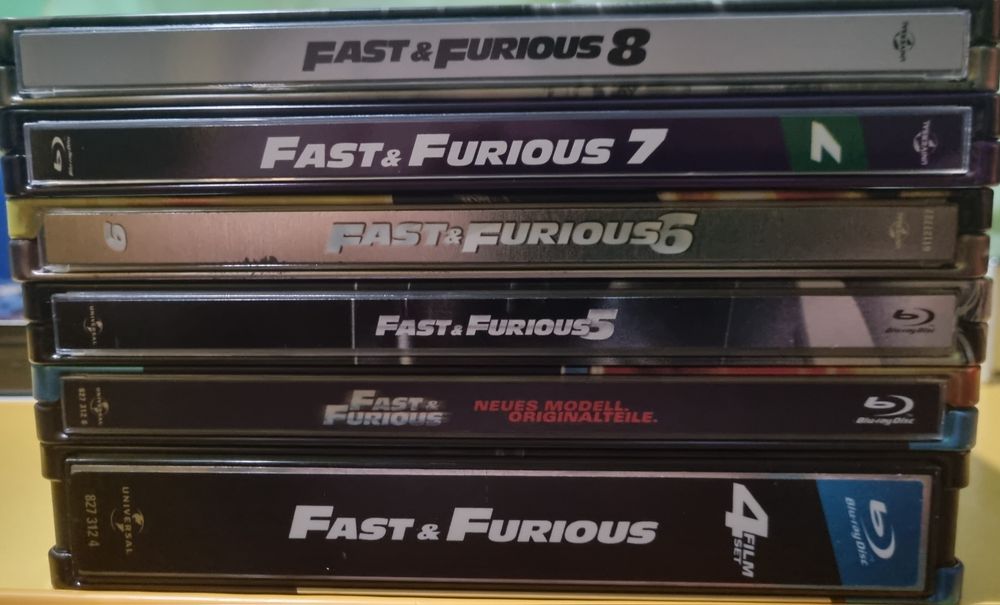 Blu ray steelbook Форсаж 1-8 частина.