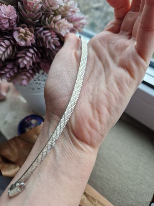 Bransoletka Vintage zmijka taśma W. KRUK srebro 925