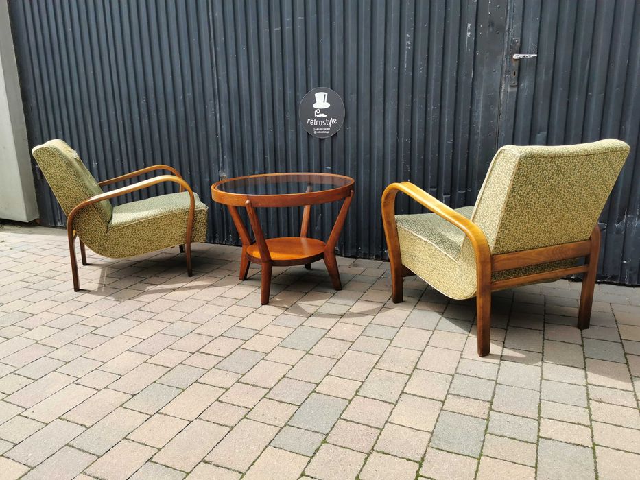 Zestaw ART DECO Kropáček & Koželka, Czechosłowacja '40-'60, Retro, PRL