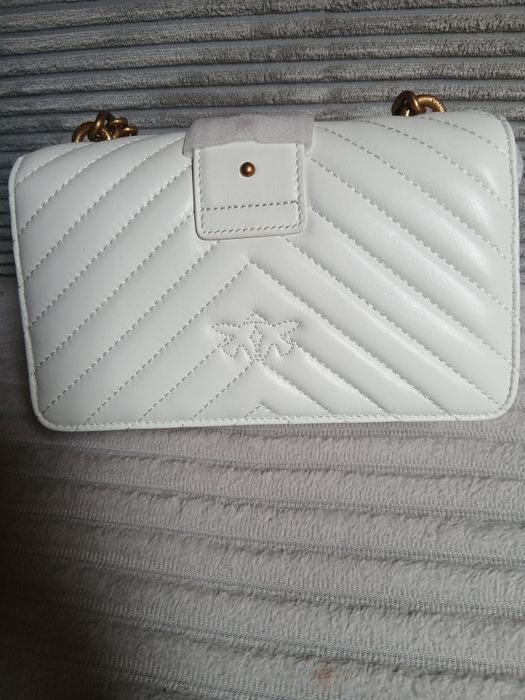 PINKO Love Mini Icon Chevron – Skóra, Komplet posiada Chip NFC