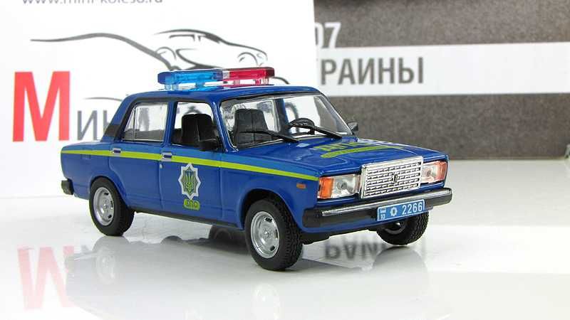 ВАЗ 2107 Милиция Украины (1995) - игрушка от DeAgostini - Автолегенды