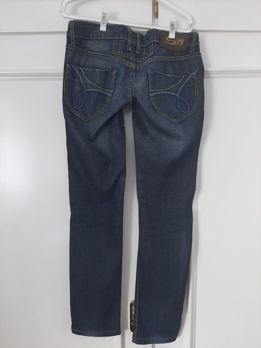 Calças de ganga em bom estado