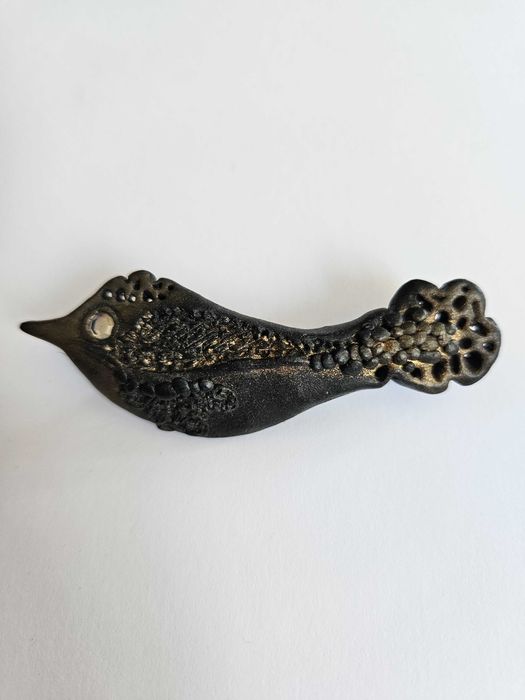 Broszka damska ptaszek - modelina