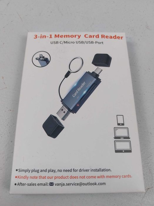 Czytnik kart SD, 3 w 1 Vanja