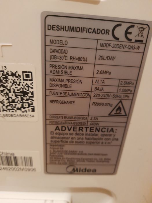 Desumidificador 20L