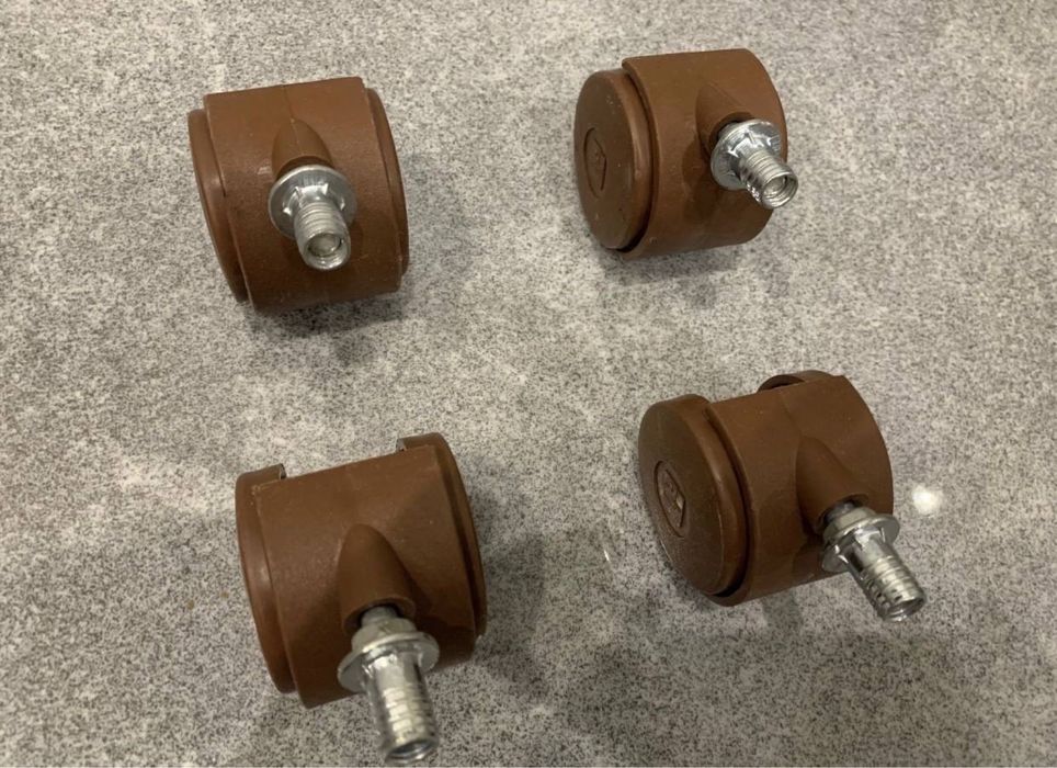 Ручки для мебели + ролики поворотные с втулкой (d-50 мм, резьба-8 мм)