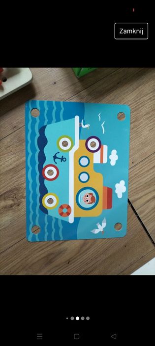 Układanka sensoryczna 18m+ 6plansz